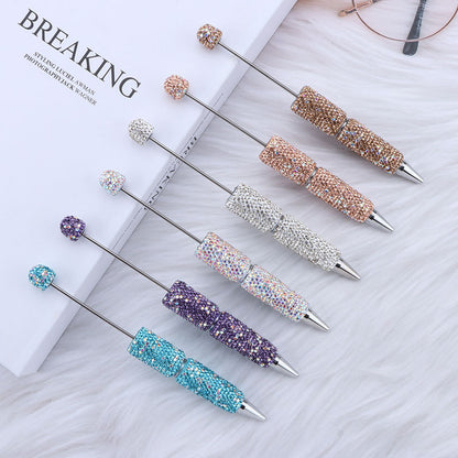 F【New Arrival】DIY Beadable Rhinestone Shinning Pen（Purchased separately and not shipped）