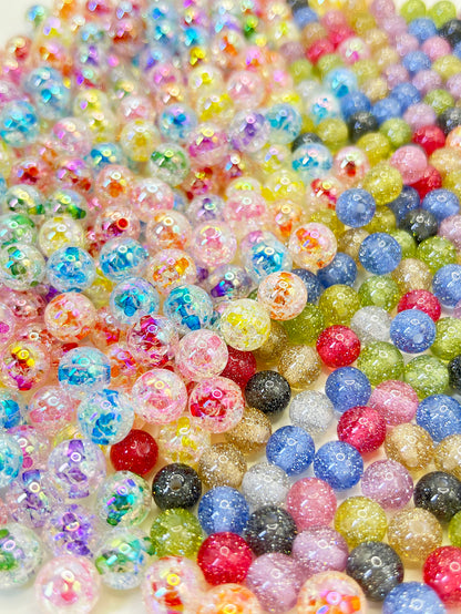 A DIY Acrylic Beads Lucky Bags for Beadable Pen/ Key Chain - Open in live